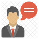 Spokesman Spokesperson Dialogue Icon