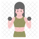 Female Avatar Female Bodybuilder Fitness Trainer Icon