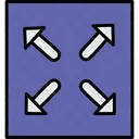 Spread Arrows Enlarge Icon