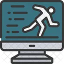 Sprinting Agile  Icon