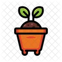 Plant Pot Sprout Icon