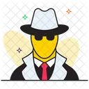 Secret Agent Spy Detective Icon