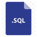 SQL、ファイル、フォーマット アイコン