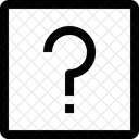 四角、疑問、形 アイコン