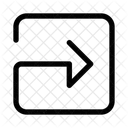 Square Arrow Right Navigation Ui Icon