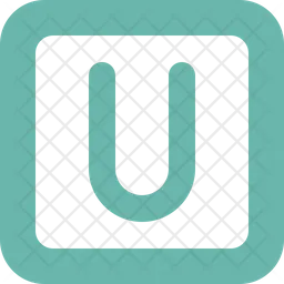 Square Letter U  Icon