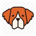 Bernhardiner Hund Welpe Symbol