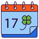 St Patricks Day Kalender Lieferung Symbol