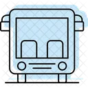 Staff Bus Color Shadow Thinline Icon Icon