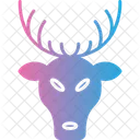 Stag stag head dear animal reindeer wildlife head mammal beetle  Icon