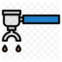 Tamping Kaffeemaschine Heissgetrank Symbol