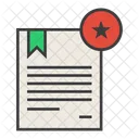 Star Favorite Certificate Icon