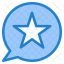 Star Chat Speech Chat Bubbles Chat Icon