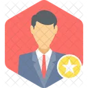 Star Employee Feeback Ranking Icon