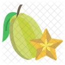 Star Fruit Fruit Food Icon