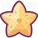 Exotic Fruit Starfruit Tropical Charm Icon