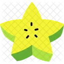 Star Fruit Carambola Cut Star Carambola Icon