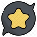 Star Speech Bubble  Icon