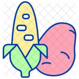 Starchy vegetables  Icon