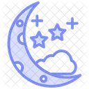 Starry Sky Duotone Line Icon アイコン