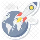 Launch Rocket Spaceship Icon