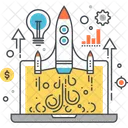 Startup Launch Rocket Icon