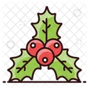 Stechpalmenbeeren Weihnachtsbeeren Festliche Beeren Symbol