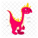 Dinosaur Stickers Dinosaur Cartoon Dinosaur Mascot Icon