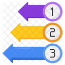 Step By Step Diagram Constantly Icon