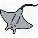 Stingray Animal Squid Icon