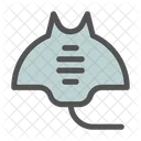 Stingray Fish Ocean Icon