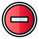 Stop Block Sign Icon