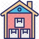 Down Storage Unit Storehouse Icon