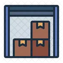 Storage Warehouse Cardboard Icon