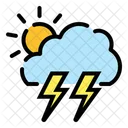 Stormy Weather Forecast Local Weather Icon