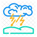 Stormy Weather Forecast Icon