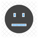 Straight Emoji Face Icon