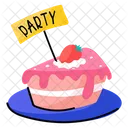 Strawberry Cake  Icon