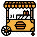 Kiosk Stand Burger Icon