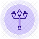 Street Light Line Icon Icon