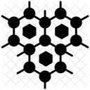 Structure Moleculaire Connexion Reseau De Chaines Icône