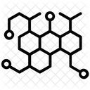 Structure Moleculaire Atomes Hexagones Icône