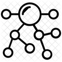 Structure Moleculaire Atomes Hexagones Icône