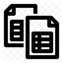 Structured Data Data Table Icon