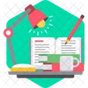 Study Table Education School Icon