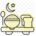 Suhoor Meal Color Shadow Thinline Icon アイコン