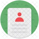 Cv Profile Biography Icon