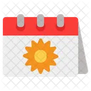 Summer Calendar Summer Calendar Icon