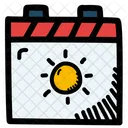 Summer Calendar Date Icon