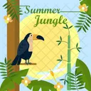 Summer Jungle Background Icon